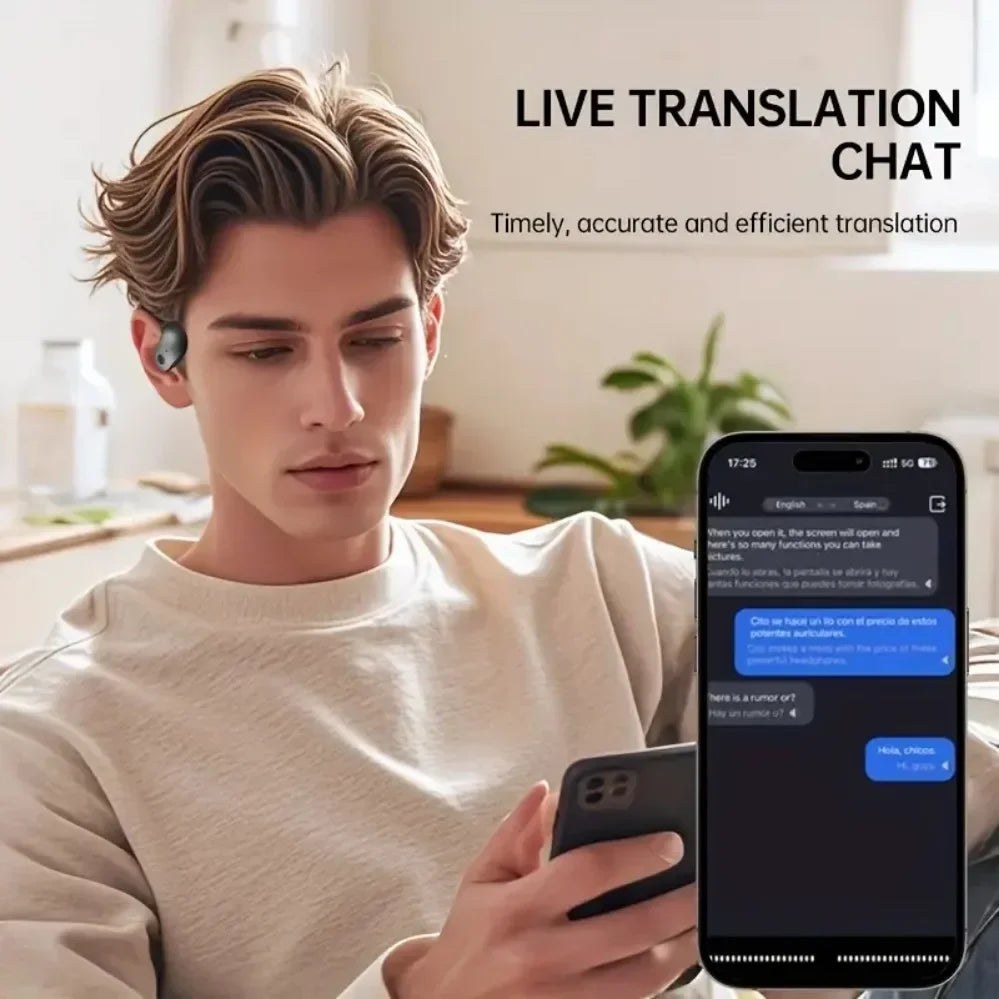 Conversație tradusă în timp real în aplicația căștilor